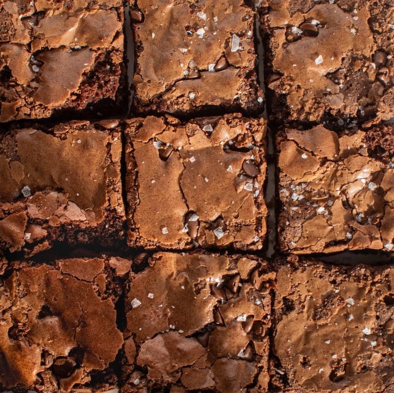 Fudgy Brownies with Crackly Top and Sea Salt